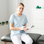 zdjęcie przedstawia właścicielke gabientu fizjoterapii