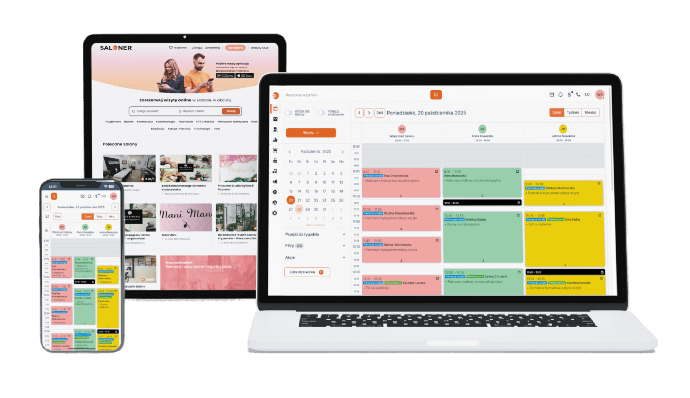 System do zarządzania salonem oraz portal do rezerwacji wizyt - Saloner