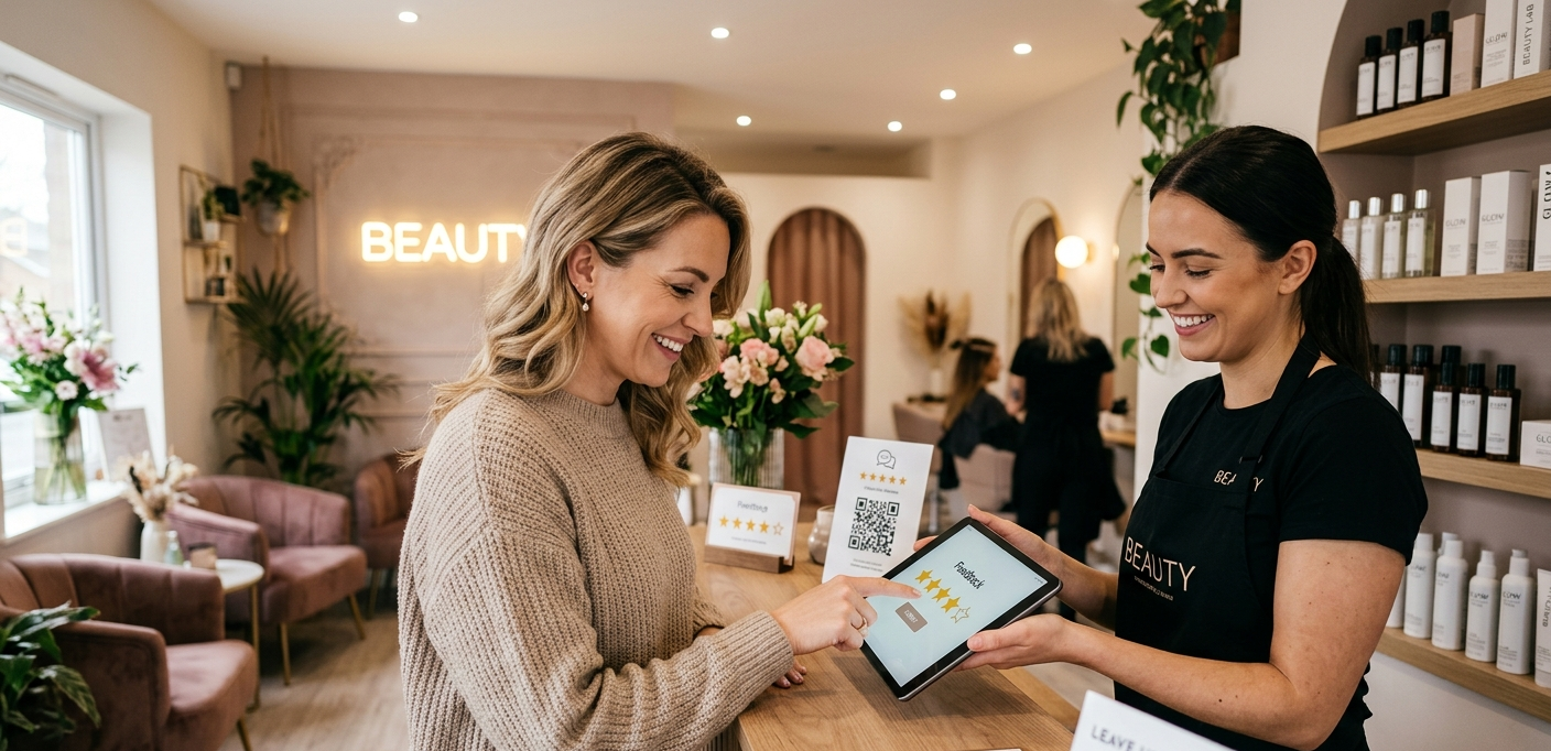 jak zachęcić klienta do wystawienia opinii w salonie beauty